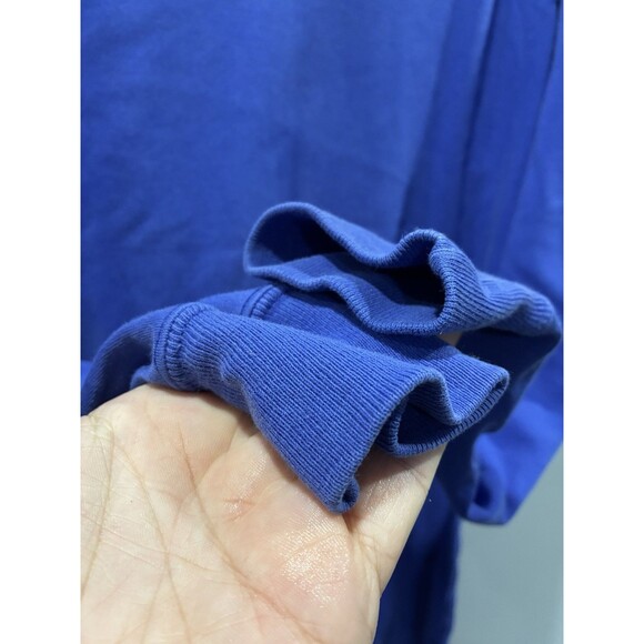 Ralph Lauren Crest Turtleneck Shirt M Blue Vintage Long Sleeve Preppy Heritage - Picture 3 of 8